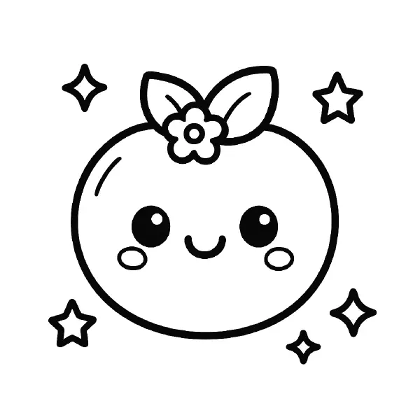 🥣 Blueberry Coloring Page – A bunch of adorable blueberries with cheerful faces in a kawaii style! This simple and fun black-and-white coloring sheet is perfect for kids who love fruit-themed art and easy coloring. 🎨🫐🖍️